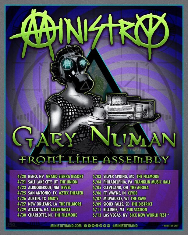 Ministry, Gary Numan, Front Line Assembly
